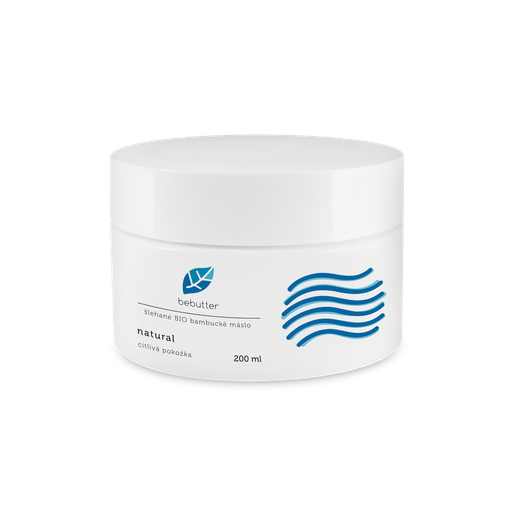 Bebutter šlehané Bio Bambucké Máslo Natural 200ml