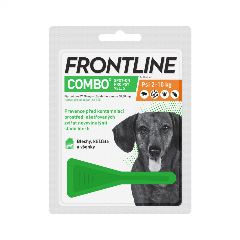 Frontline Combo spot-on pro psy S 0,67 ml 1 pipeta
