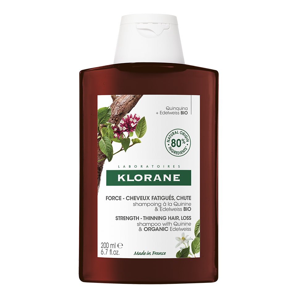 Klorane Šampon chinin a bio protěž alpská 200ml
