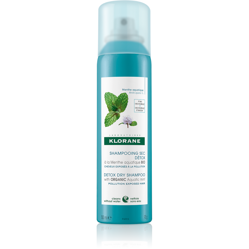 Klorane Suchý šampon máta vodní-detox 150ml