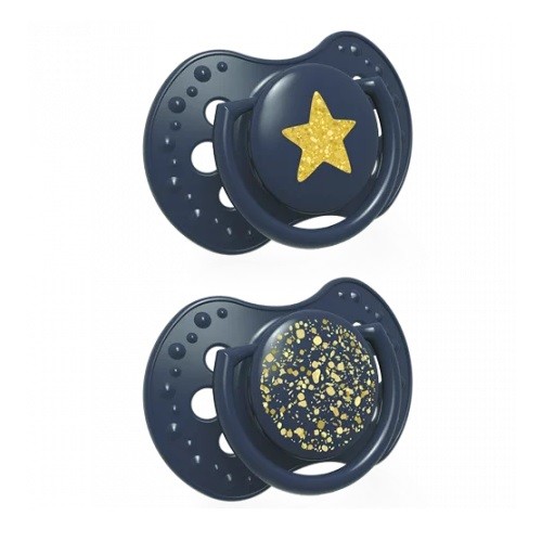 Lovi Dudlík Silik.dynam.3-6m 2ks Stardust Modrá