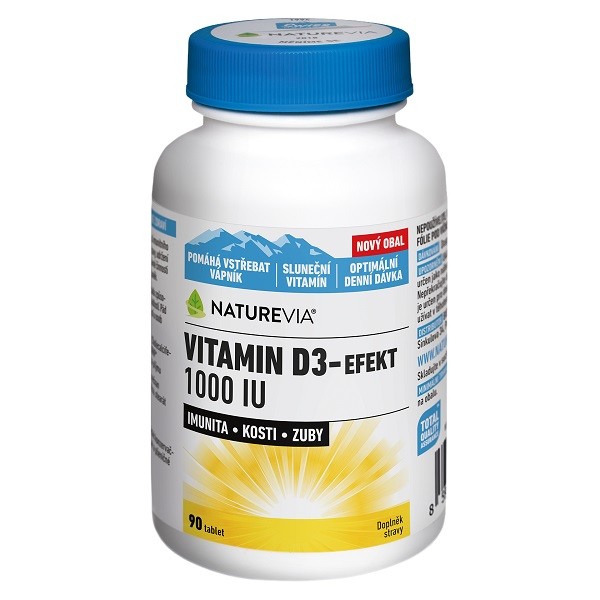 Naturevia Vitamin D3-efekt 1000 Iu Tbl.90