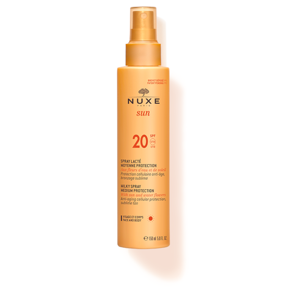Nuxe Sun Mléko Ve Spreji Spf20 Obličej Tělo 150ml