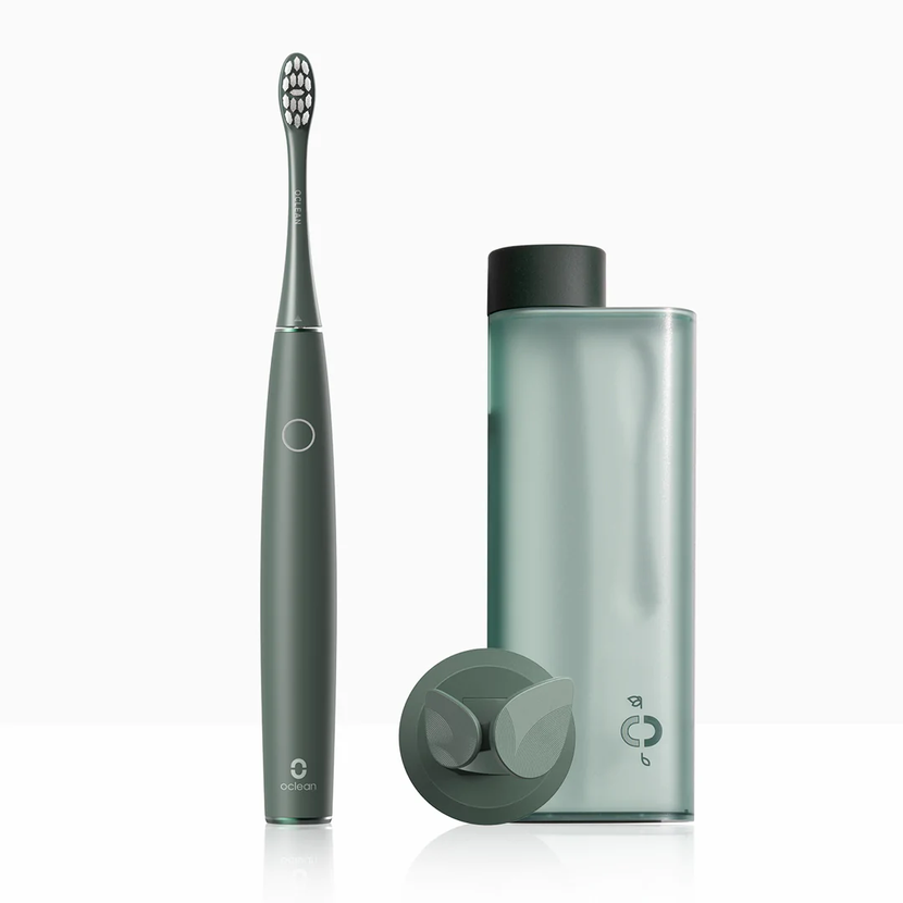 Oclean Air 2t set sonický kartáček a pouzdro, zelený