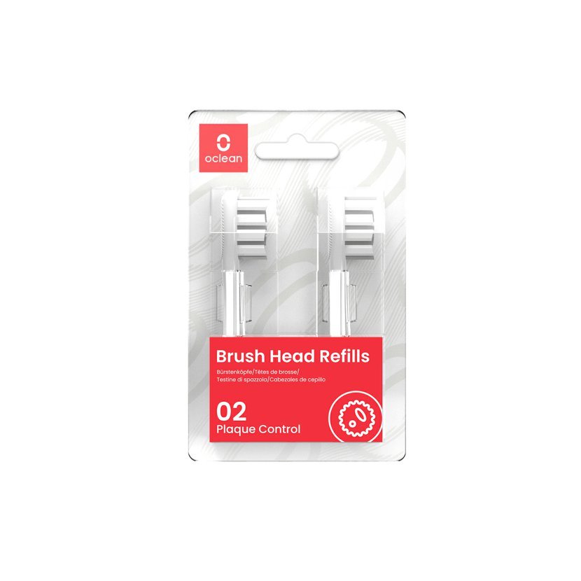 Oclean Plaque control brush hlavice 2 ks, šedé