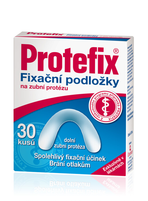 Protefix Fixační podložky - dolní zubní protéza 30 ks