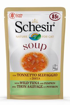 Schesir Cat Kapsa Adult Soup Tuňák/dýně 85g