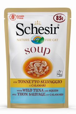 Schesir Cat Kapsa Adult Soup Tuňák/oliheň 85g