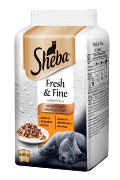 Sheba kapsa fresh&fine drůbeží 6x50g