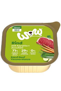 WOW hovězí s karotkou adult paštika 150g