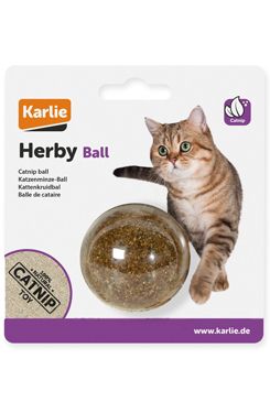 Hračka kočka koule s šantou kočičí 5cm Karlie