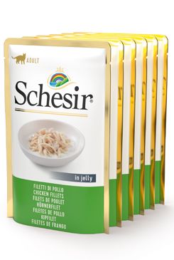 Schesir Cat Kapsa Adult Monoprot. Kuřecí Filé 6x85g