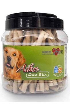 Pochoutka pes Duo Stix 12cm vápník mléko 45 Ks