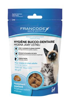 Francodex pochoutka breath dental kočka 65g