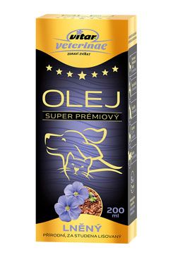 Vitar Veterinae lněný olej 200ml
