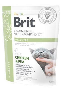 Brit Vd Cat Gf Diabetes 400g