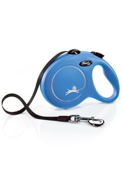 Vodítko Flexi Classic L pásek 5m/50kg modrá new