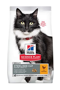 Hill S Science plan Mature Adult 7 Sterilised cat Chicken 3kg