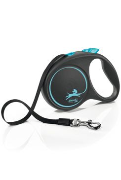 Vodítko Flexi Black Design L pásek 5m/50kg modrá new