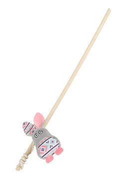 Hračka kočka udice Kali králík šedá Zolux