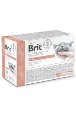 Brit Vd Cat Pouch Fillets In Gravy Renal 12x85g