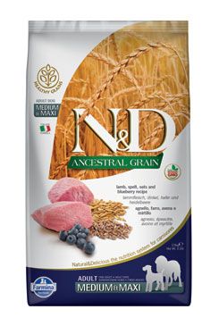 N&D LG Dog Adult M/L Lamb & Blueberry 2,5kg