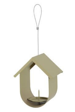 Budka krmítko Gama III na lojovú kouli kov zelená Zolux