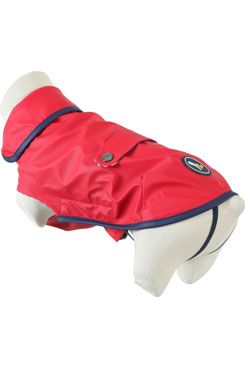 Obleček pláštěnka pro psy St Malo červená 30cm Zolux