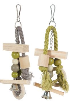 Hračka pro papoušky Banjo L dřevěná Zolux