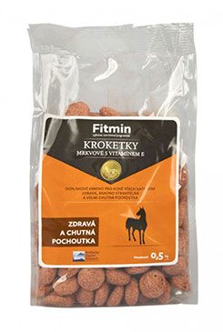Fitmin horse kroketky mrkev vitamín E 500g