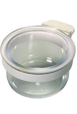 Napáječka pro exoty pohárek Lux na sůl s úchytem