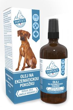 Olej na ekzematickou pokožku pro psy Topvet 100ml