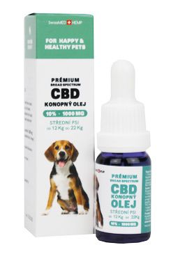 Cbd Olej Pro Střední Psy 10%, 10ml