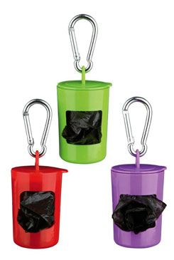 Pouzdro plast  sáčky na psí exkrement 2x20ks Trixie