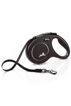 Vodítko Flexi Classic M pásek 5m/25kg černá new