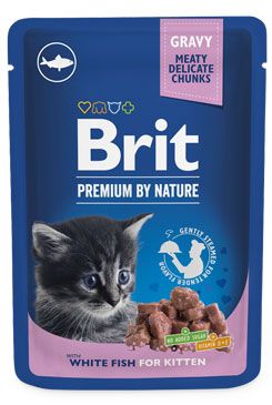 Brit Premium Cat Kapsa White Fish For Kitten 100g