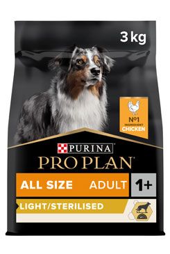 Proplan Dog All Size Adult Optiweight sterilised 3kg
