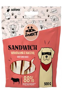 Vetexpert Mr.bandit pochoutka sandwich hovězí a kachní 500g