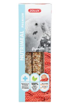 Pochoutka Nutrimeal Stick červené proso pro papoušky 110g