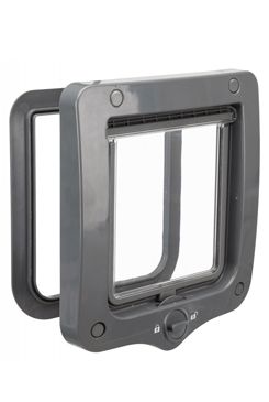 Dvířka kočka plast 2P šedá Trixie