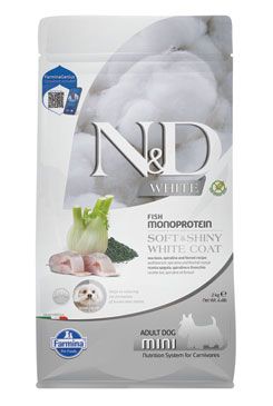 N&D White Dog Adult Mini Sea Bass&spirulina&fenn 2kg
