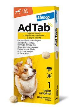Adtab pro psy (5,5-11kg) 225mg 1 žvýkací tableta