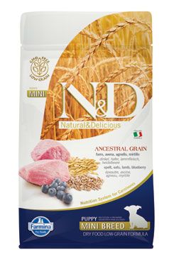 N&D LG Dog Puppy Mini Lamb & Blueberry 800g