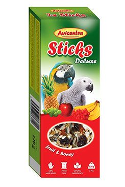Avicentra tyčinky velký papoušek - ovoce med 2ks