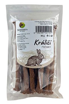 Bohemia tyčinky králičí 85g