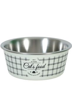 Miska nerez kočka Food Cat 400ml béžová Zolux