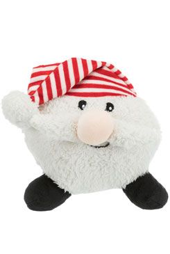 Vánoční Hračka Pes Míček Santa Plyš 18-29cm Tr 1ks