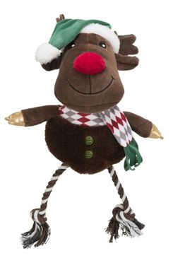 Vánoční Hračka Xmas Reindeer Plyš/bavlna 49cm