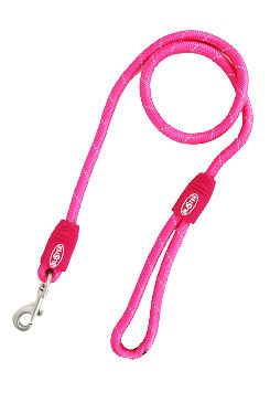 Vodítko Buster reflective lanové 120cmx13mm růžové