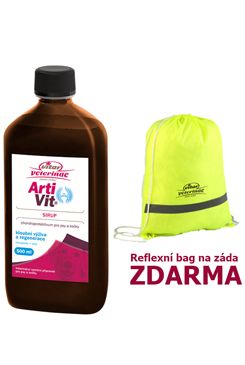 Vitar Veterinae Artivit sirup 500ml reflexní batůžek